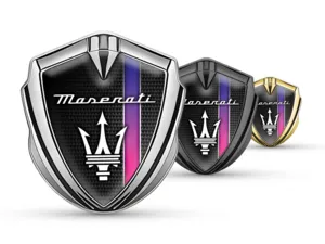 Maserati Badge Autoadesivo Stile Tuning Lucido Top